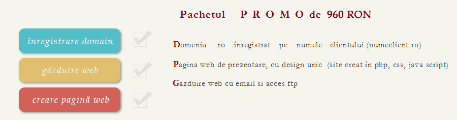 promotie design web